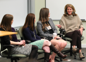 Founder Maura Cunningham Chats with Finance Students