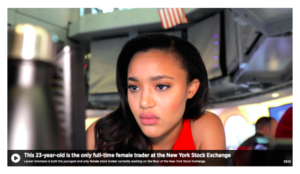 Lauren Simmons female trader at New York Stock Exchange