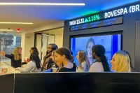 Rock The Street, Wall Street Students during tour of trading floor