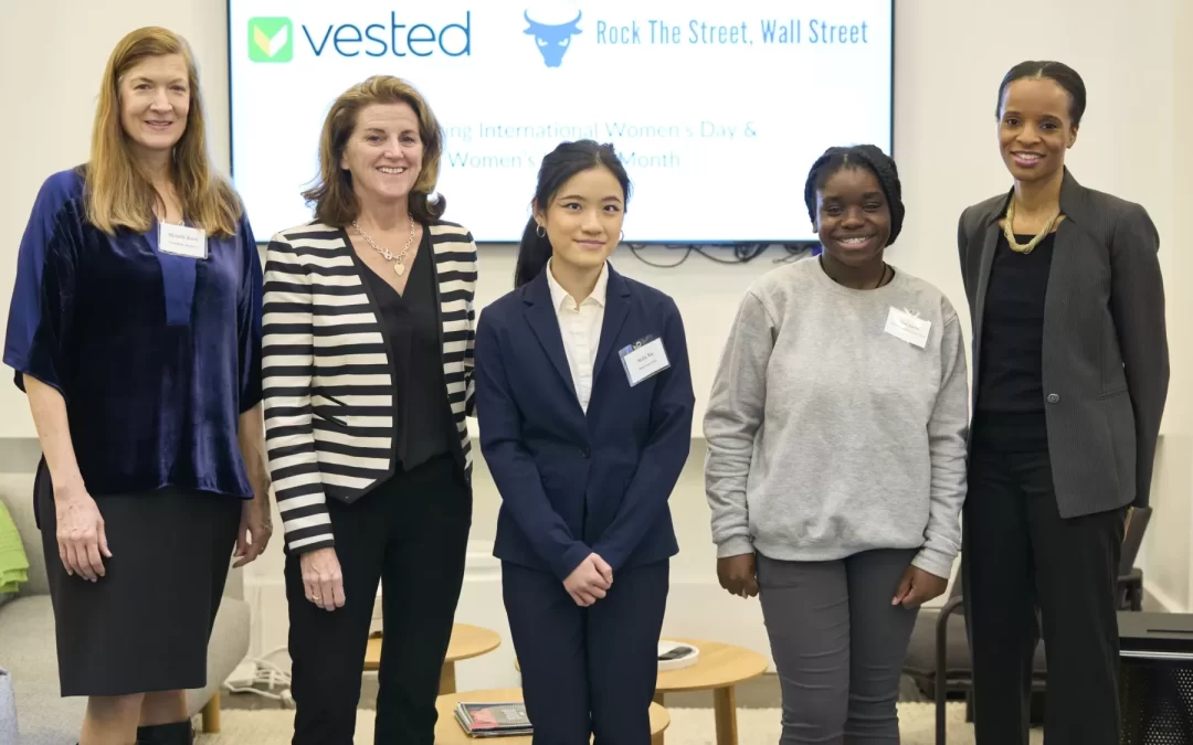 International Women’s Day Celebration in New York featuring Founder & CEO Maura Cunningham, hosted by Vested co-founders Dan Simon and Binna Kim