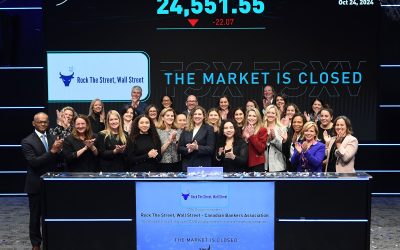 Rock The Street Wall Street Closes the Market at Toronto Stock Exchange, Celebrates Milestones of Empowering 7,000 Young Women in Finance and Expanding Further in Toronto