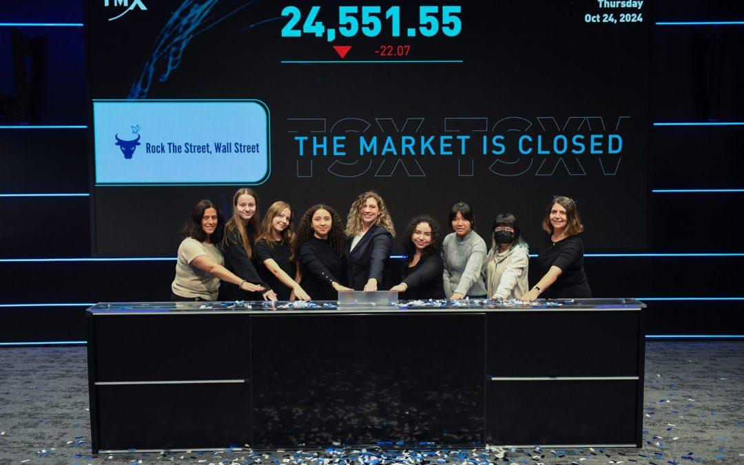 RTSWS Closes the Market at TSX and Advances Inclusion in Finance